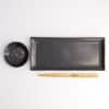 Tokyo Design Studio - Onyx Noir - Zwei-teiliges Sushi-Set mit Essstäbchen - 28.5x12.5cm & 10x2cm – Bild 3