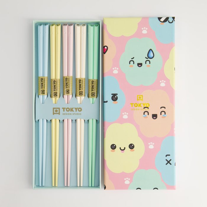 Tokyo Design Studio - Essstäbchen - Geschenkset/5 - Wolken-Emoji – Bild 3