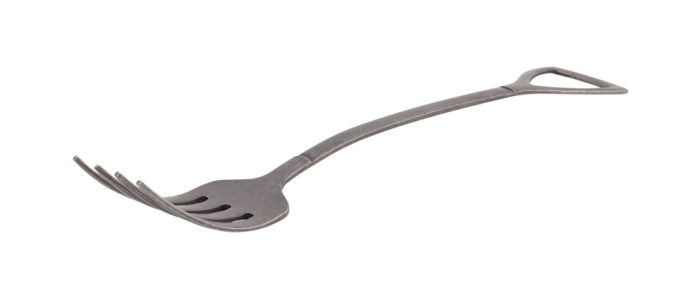Vintage Schwarze Schaufelgabel L - 17,5 cm – Bild 2