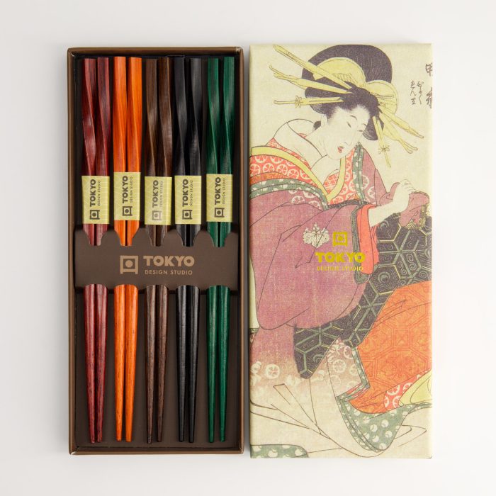 Tokyo Design Studio - Essstäbchen - Geschenkset/5 - Gedrehte Farben – Bild 2
