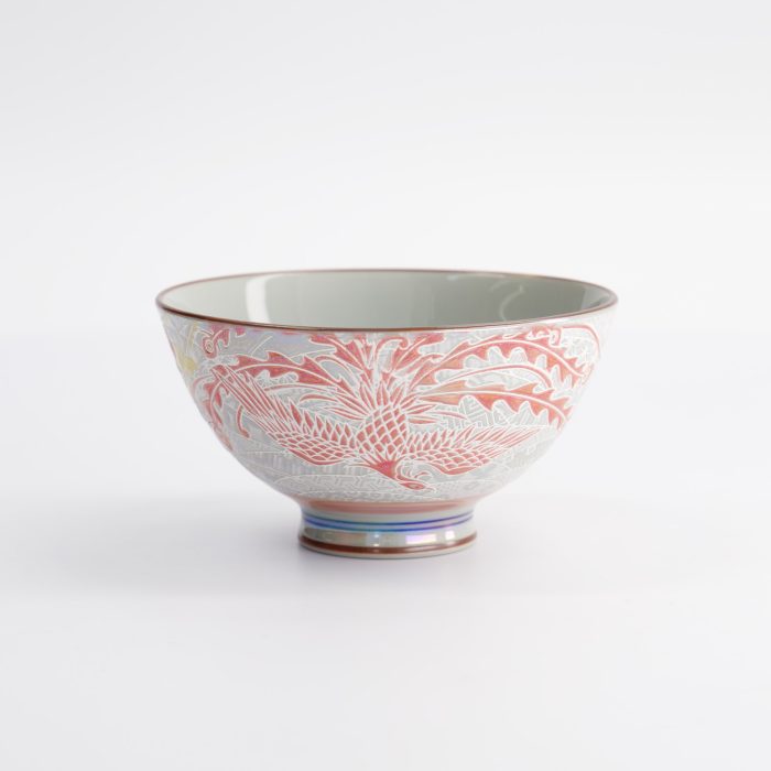 Tokyo Design Studio - Kawaii - Reisschale - Luster Phoenix - 11.5x6cm - 300ml - Rot – Bild 3