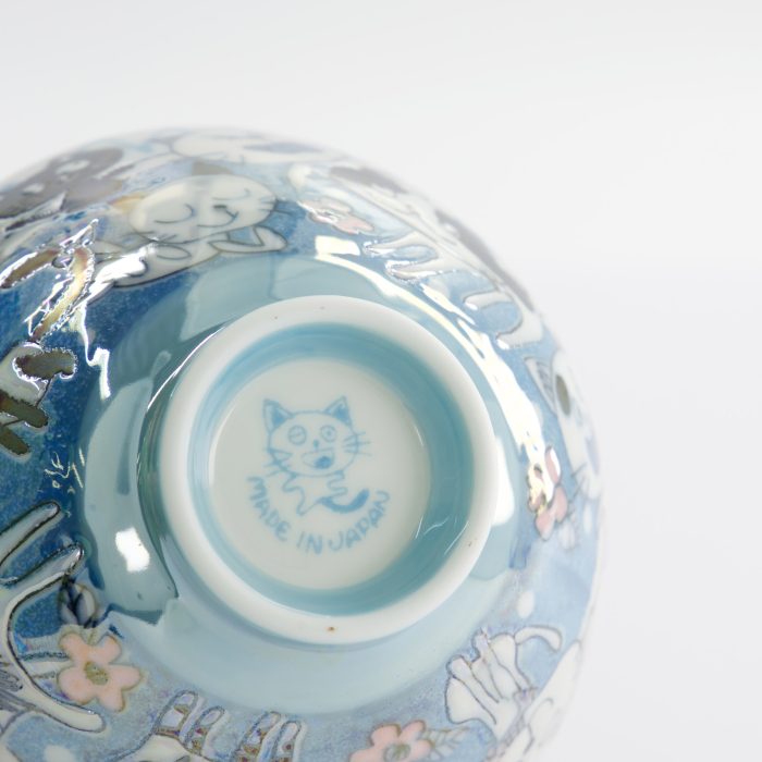 Tokyo Design Studio - Kawaii - Reisschale - 11,4x6,2cm - 300ml - Blau - Katze – Bild 3