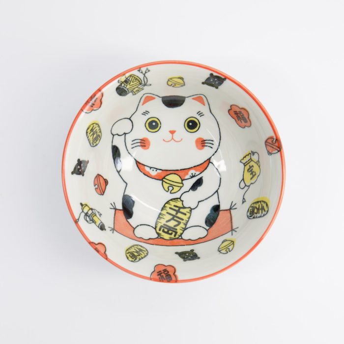 Tokyo Design Studio - Kawaii - Glückskatze - Neko Schüssel - Rot - 15x7cm - 500ml – Bild 2