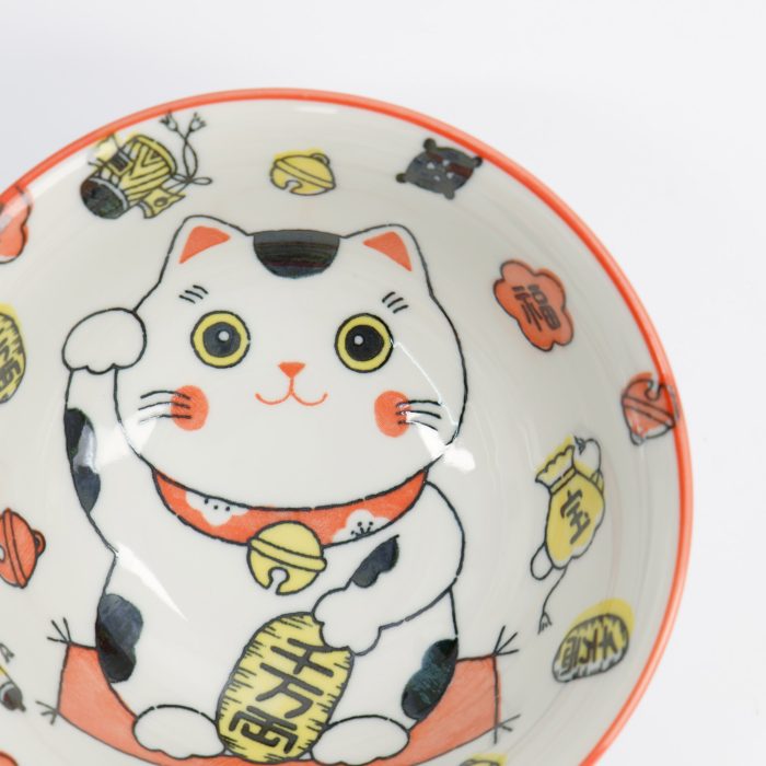 Tokyo Design Studio - Kawaii - Glückskatze - Neko Schüssel - Rot - 15x7cm - 500ml – Bild 4