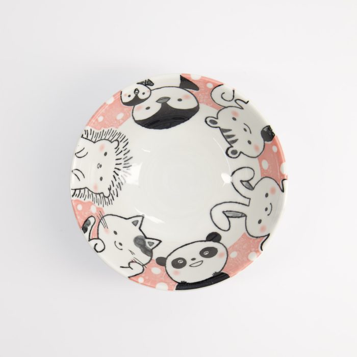 Tokyo Design Studio - Kawaii - Tayo Schüssel - Tiere - Rosa - 15.5x6.8cm - 500ml – Bild 2