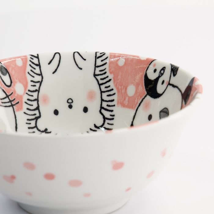 Tokyo Design Studio - Kawaii - Tayo Schüssel - Tiere - Rosa - 15.5x6.8cm - 500ml – Bild 4