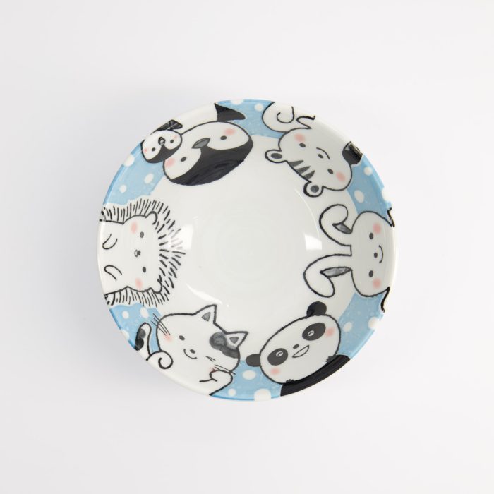 Tokyo Design Studio - Kawaii - Tayo Schale - Tiere - Blau - 15.5x6.8cm - 500ml – Bild 2