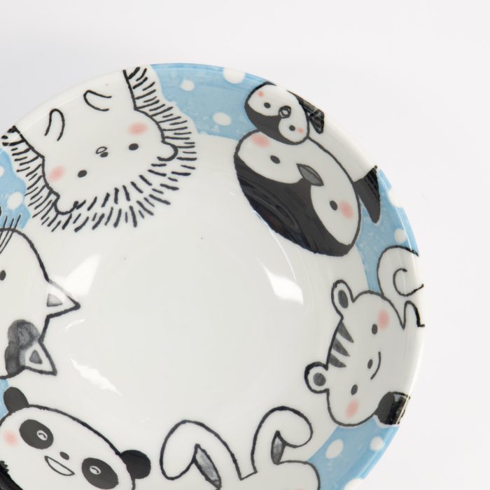 Tokyo Design Studio - Kawaii - Tayo Schale - Tiere - Blau - 15.5x6.8cm - 500ml – Bild 4