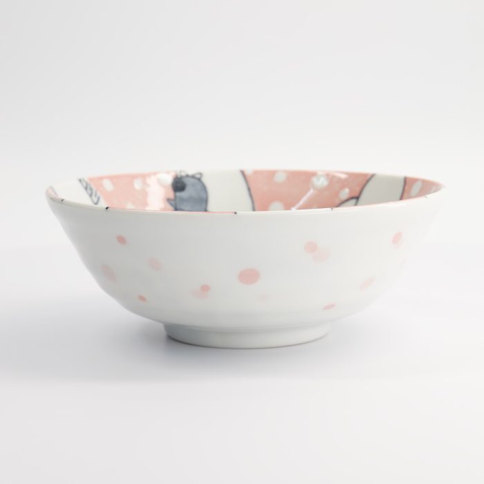 Tokyo Design Studio - Kawaii - Ramen-Schale - Tiere - Rosa - 21x7,8cm - 1000ml – Bild 3