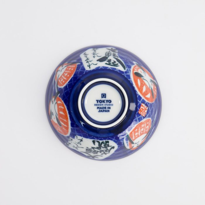 Tokyo Design Studio - Kawaii - Reisschale - 11,3x5,8cm - 300ml - Daruma-Schale - Blau – Bild 5