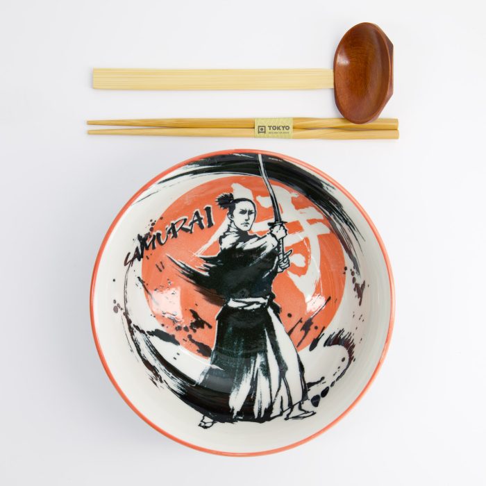 Tokyo Design Studio - Asakusa - 3-teiliges Ramen Geschenkset - 20,5x8 cm - 1250 ml - Samurai – Bild 2