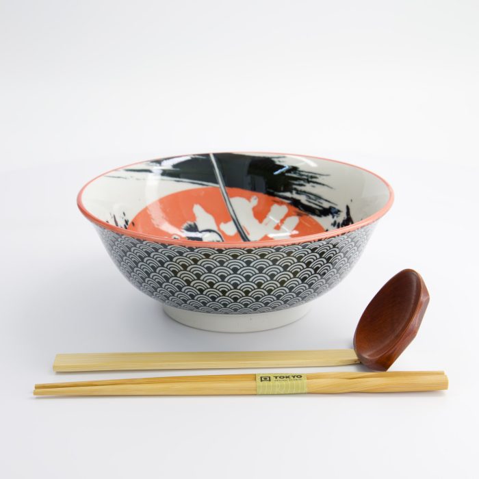 Tokyo Design Studio - Asakusa - 3-teiliges Ramen Geschenkset - 20,5x8 cm - 1250 ml - Samurai – Bild 3