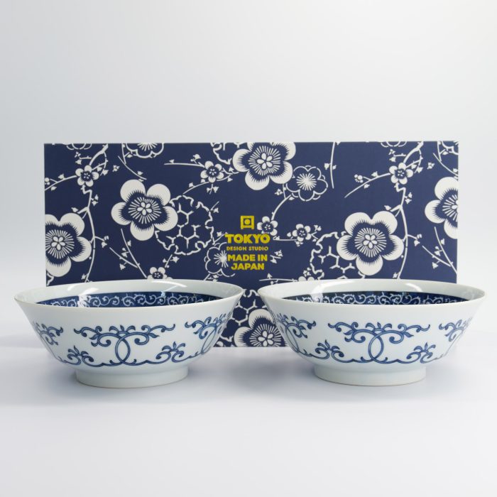 Tokyo Design Studio - Ramen-Schüssel 2er-Geschenkset - Blau - 19x7,5 cm - 1100 ml – Bild 4