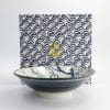 Tokyo Design Studio - Ramen Schüssel Geschenkset - 1 Stück - 25,2x7,7cm - 1400ml - Blau/Weiß – Bild 4