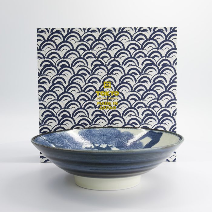 Tokyo Design Studio - Ramen Schüssel - 1-tlg. Geschenkset - 25,2x7,7cm - 1400ml - Blau/Weiß – Bild 4