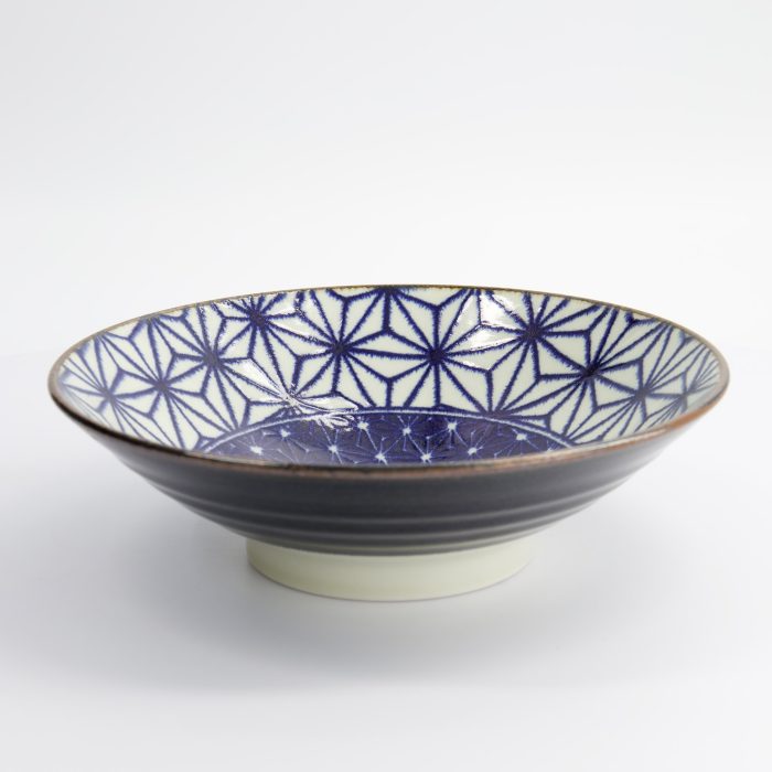 Tokyo Design Studio - Ramen Schüssel - Blau/Weiß Asanoha - 25,2x7,7cm - 1400ml – Bild 3