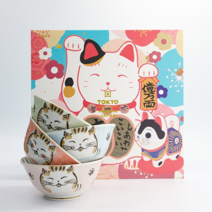 Tokyo Design Studio - Gemischte Schalen - Kawaii - 4 Stück - Geschenkset - 15x7cm - 500ml – Bild 2