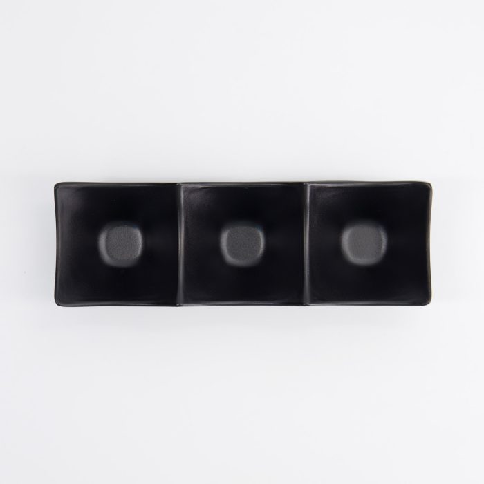 Tokyo Design Studio - Iwate Schwarz - Saucenschale - 3 Stück - 18,7x6,2x4,4 cm - 114 ml – Bild 2