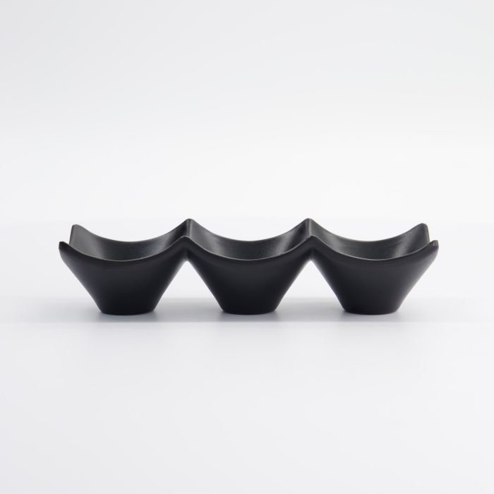 Tokyo Design Studio - Iwate Schwarz - Saucenschale - 3 Stück - 18,7x6,2x4,4 cm - 114 ml – Bild 4