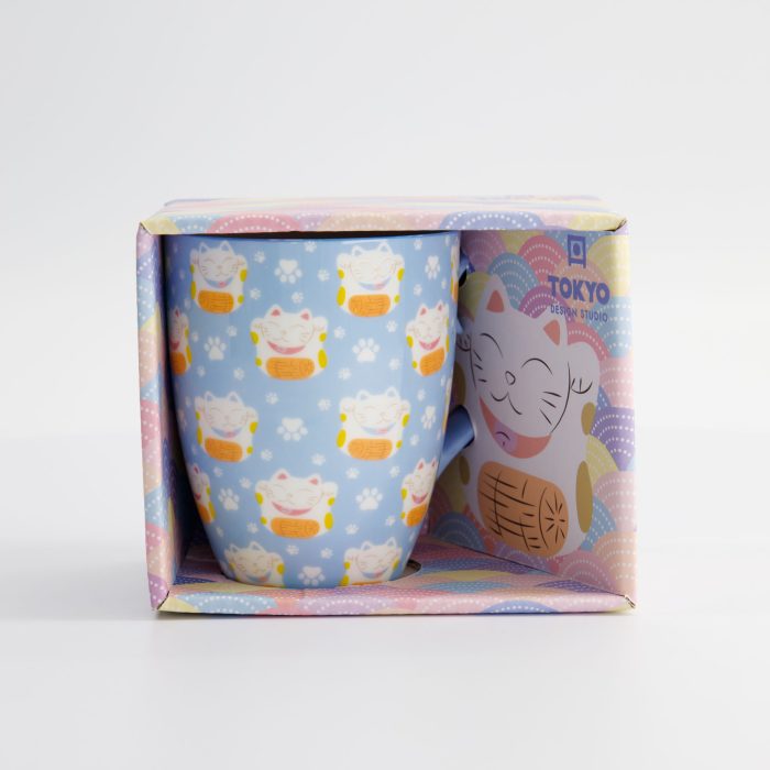 Tokyo Design Studio - Kawaii - Becher mit Geschenkbox - Blau - 8.5x10.2cm - 380ml – Bild 4