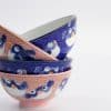 Tokyo Design Studio - Schüsselset - Kugelfisch - Blau/Rosa - 4 Stück - 11,3x5,8cm – Bild 4