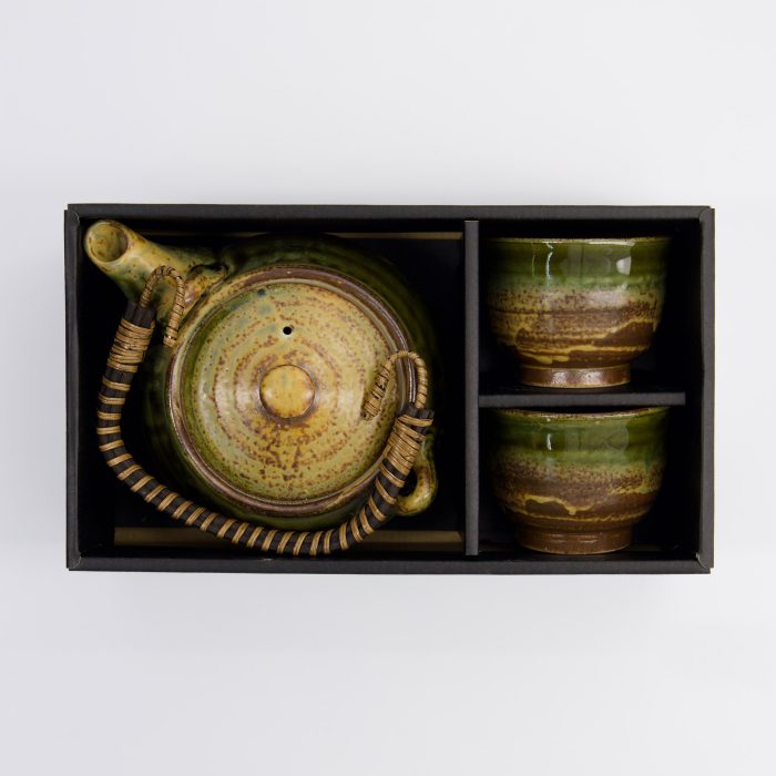 Tokyo Design Studio - Oribe Grün/Braun Teeset - 0.8L - 2 Tassen à 180ml – Bild 6