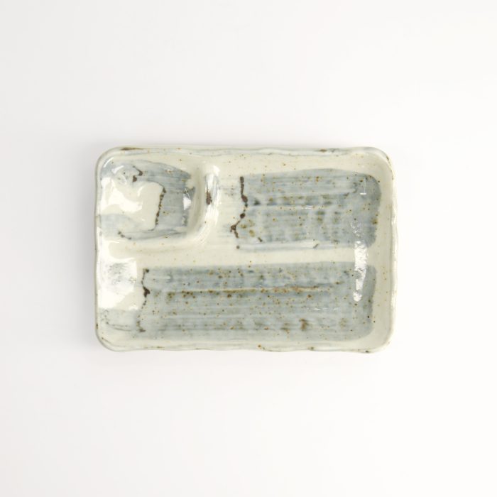 Tokyo Design Studio - Geteilter Teller - 17x11x2.5cm - Hellblau/Weiß – Bild 3