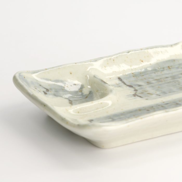 Tokyo Design Studio - Geteilter Teller - 17x11x2.5cm - Hellblau/Weiß – Bild 5