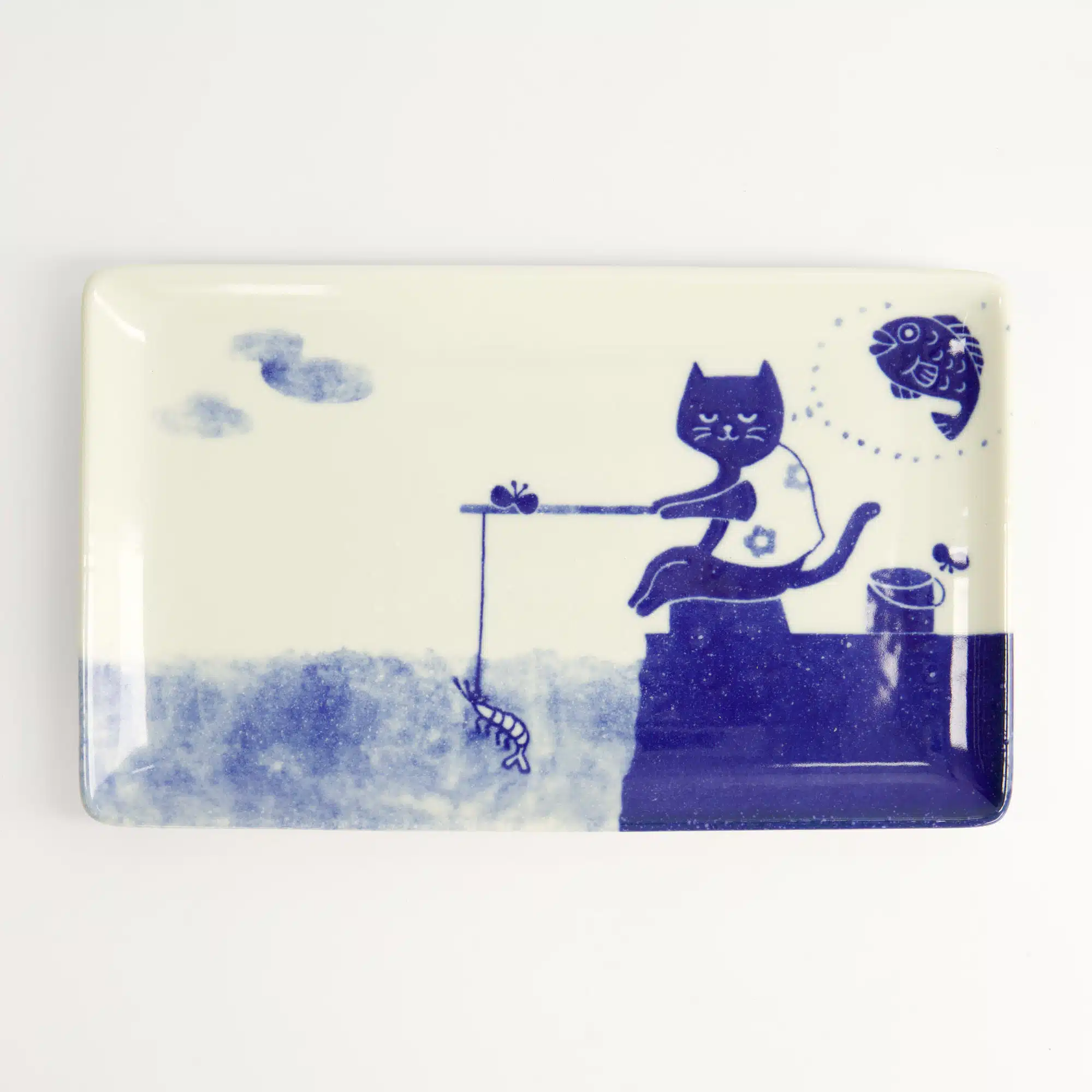 Neko Maruke Katzenplatte - 23.5x12.5x2cm