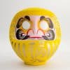 Gelbe Daruma-Puppe - 40 cm – Bild 2