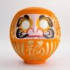 Orange Daruma-Puppe - 40 cm – Bild 2