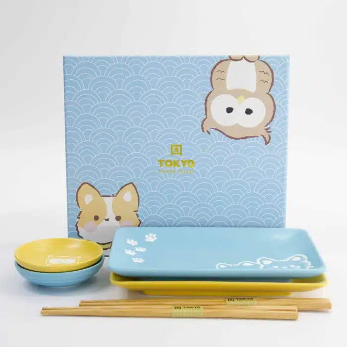Kawaii - Shiba & Eule - Sushi Geschenkset – 6 Stück