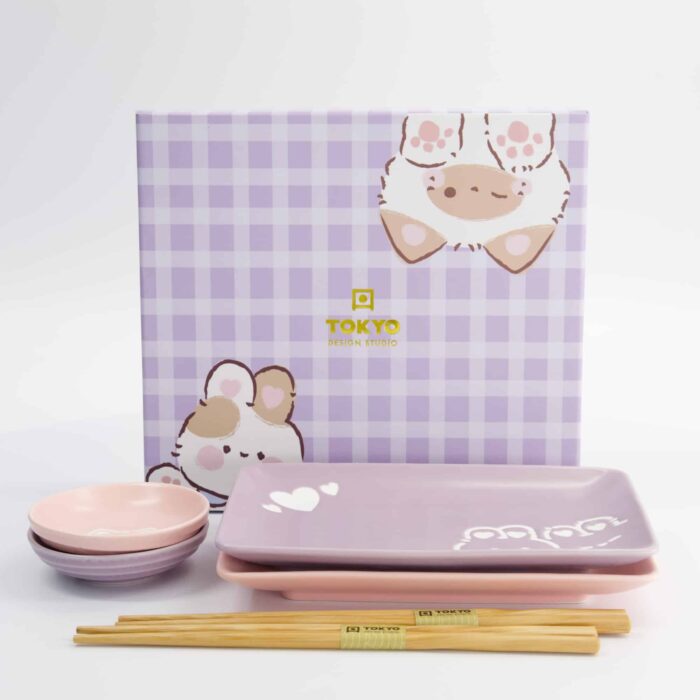 Kawaii - Hase & Katze - Sushi Geschenkset – 6 Stück