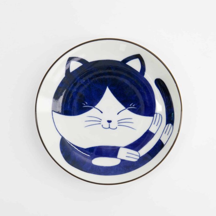 Kawaii - Runder Teller - Katze Neko - 16,7 x 2,8 cm - 500 ml
