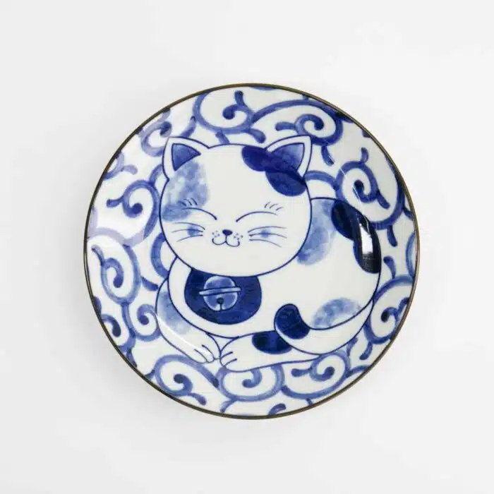 Kawaii – Runder Teller – Katze Neko – 16,7 x 2,8 cm – 500 ml