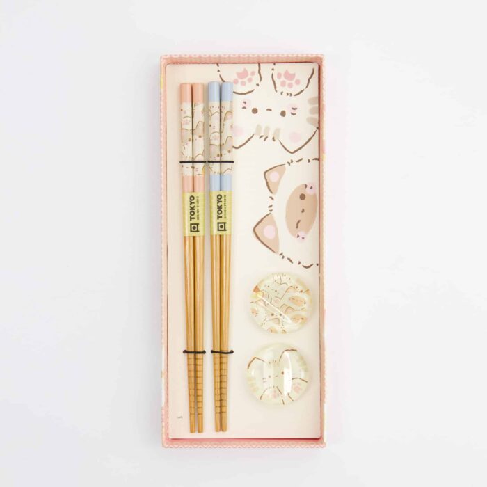 Tokyo Design Studio - Essstäbchen Set - Kawaii Katzen - 2 Paare – Bild 2