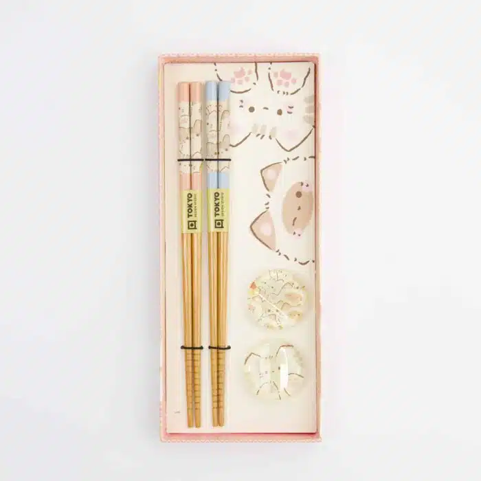 Tokyo Design Studio - Essstäbchen Set - Kawaii Katzen - 2 Paare – Bild 2