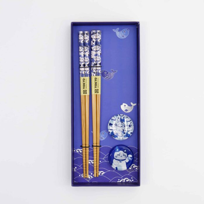 Tokyo Design Studio - Essstäbchen Set - Glückskatze - 2 Paare – Bild 3