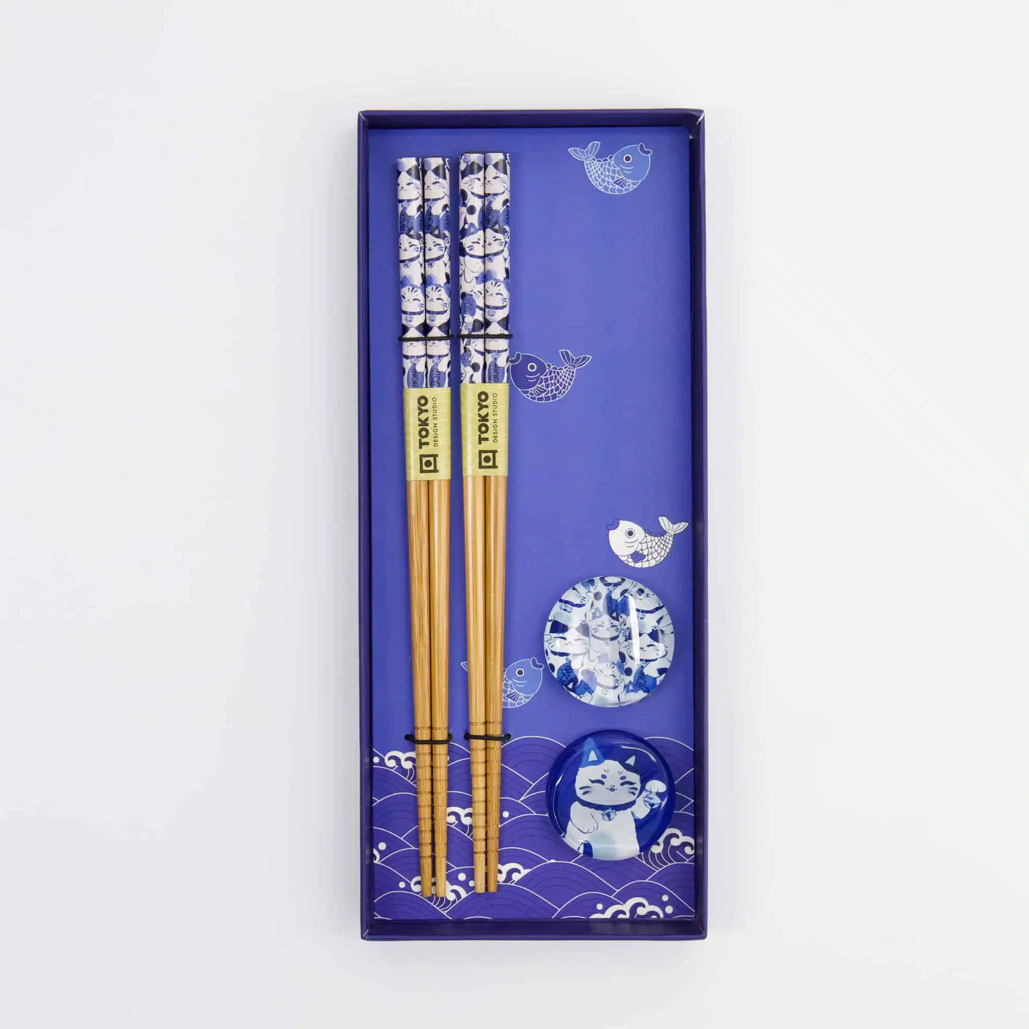 Tokyo Design Studio - Essstäbchen Set - Glückskatze - 2 Paare – Bild 3