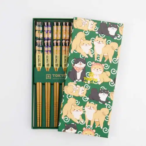 Tokyo Design Studio – Chopsticks Giftset – Shiba – 5 Paar