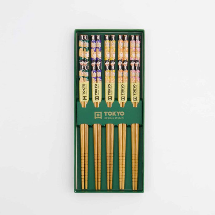 Tokyo Design Studio – Essstäbchen Geschenkset – Shiba – 5 Paare – Bild 4