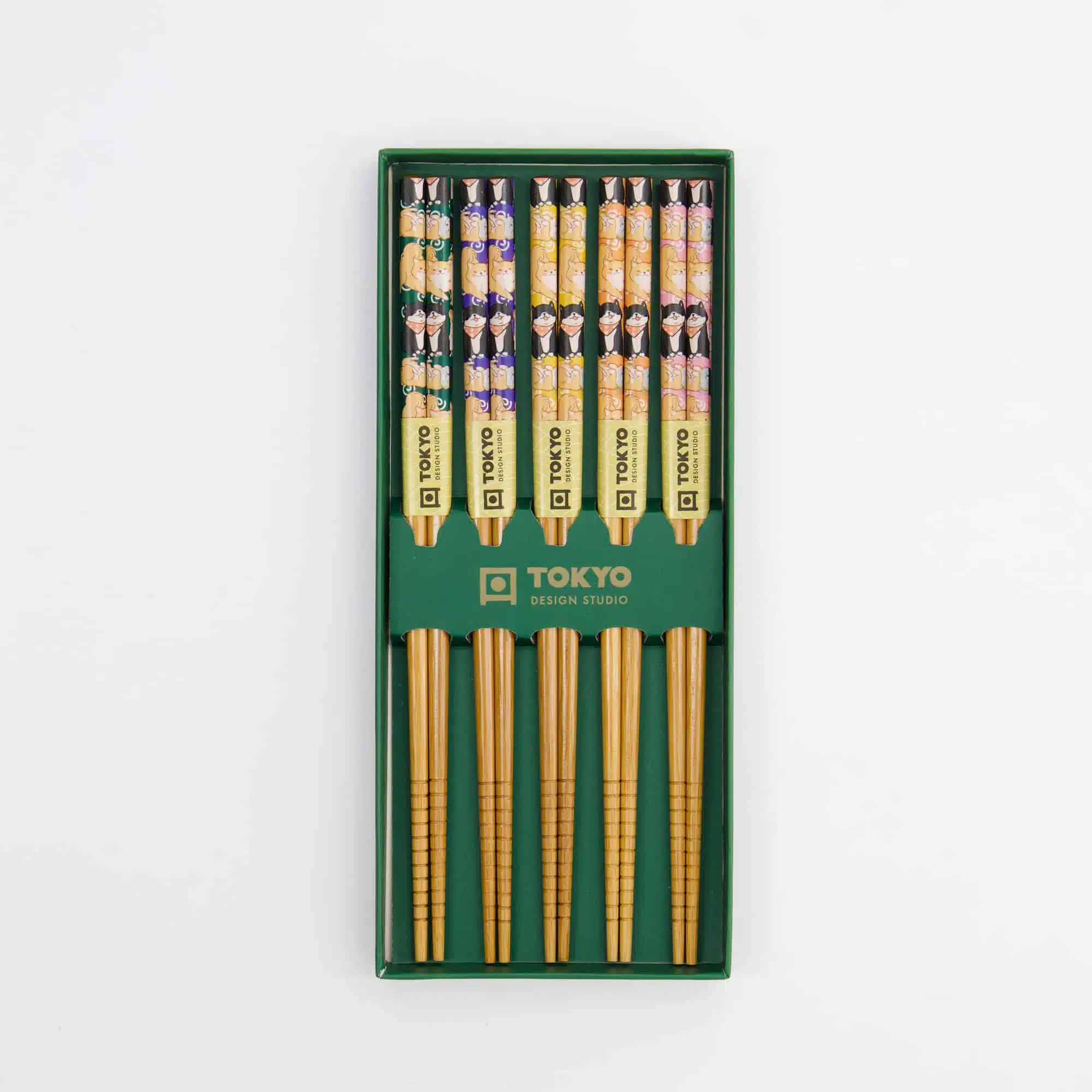 Tokyo Design Studio – Essstäbchen Geschenkset – Shiba – 5 Paare – Bild 4
