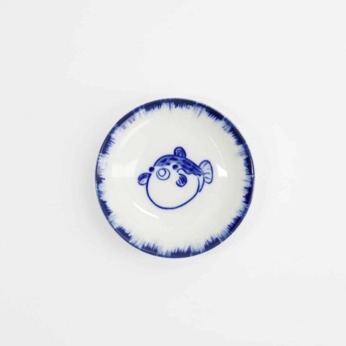 Tokyo Design Studio - Saucenschälchen Kugelfisch - Blau/Weiß - 9x2cm – Bild 2