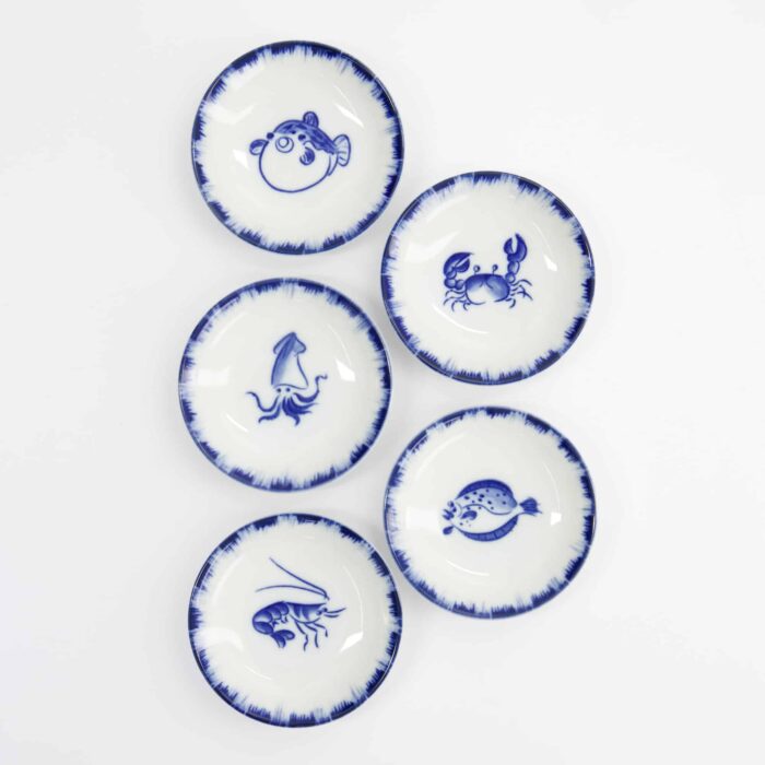 Tokyo Design Studio – Saucenschälchen Oktopus – Blau/Weiß – 9x2cm – Bild 4