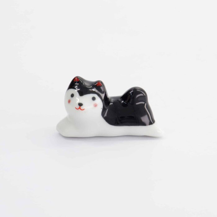 Tokyo Design Studio - Essstäbchen-Halter - Shiba - Schwarz/Weiß – Bild 2