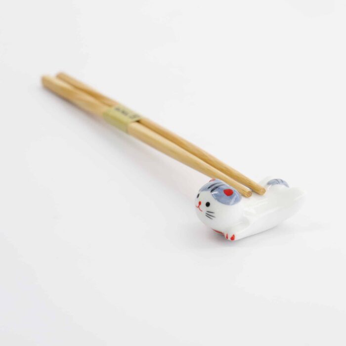Tokyo Design Studio – Essstäbchen-Halter – Katze – Grau – Bild 4