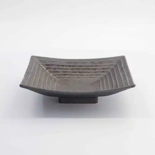 Tokyo Design Studio - Mino Craft - Vierkant Bord - 18,5x18,8x4,4 cm - Grijs