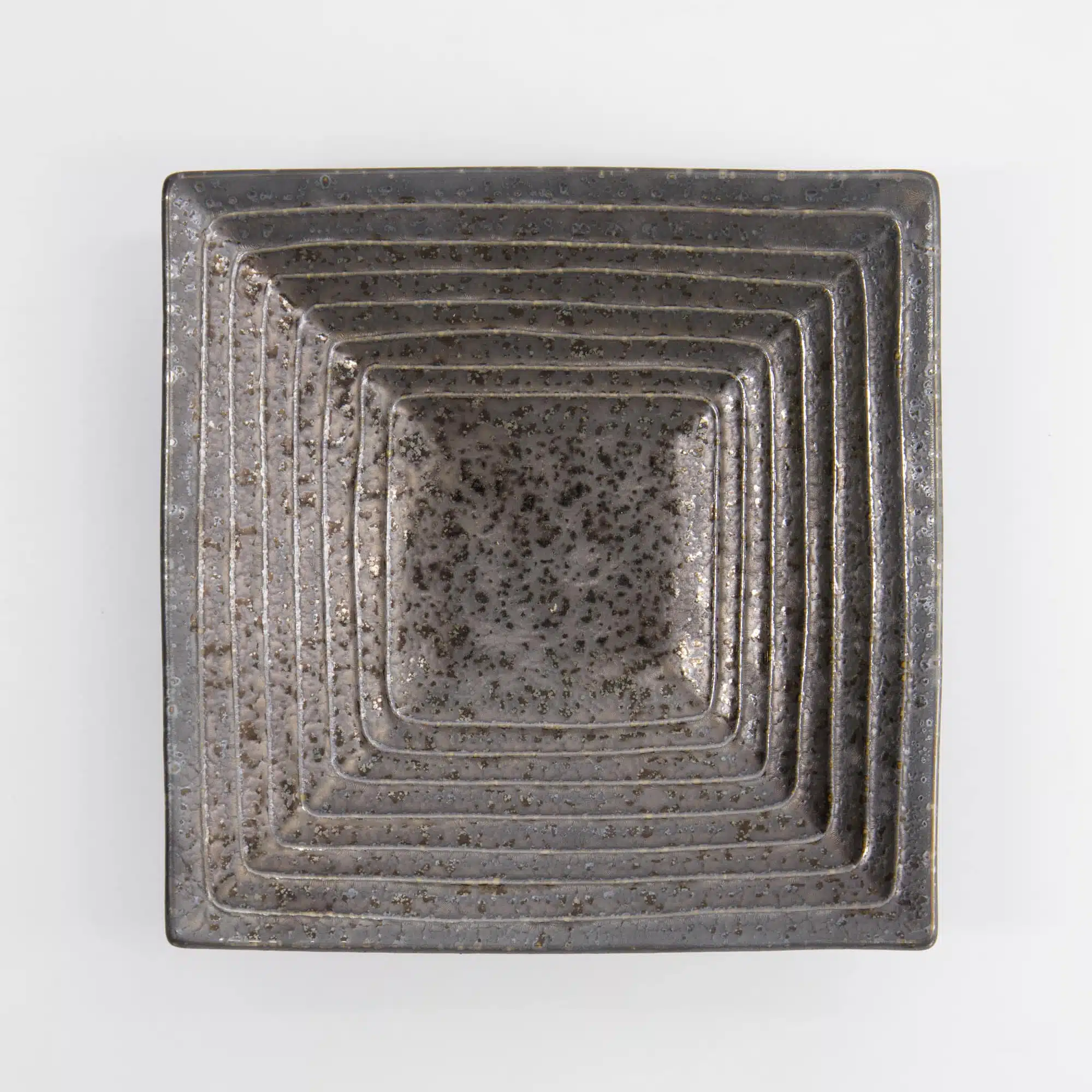 Tokyo Design Studio - Mino Craft - Quadratischer Teller - 18,5x18,8x4,4 cm - Grau – Bild 2