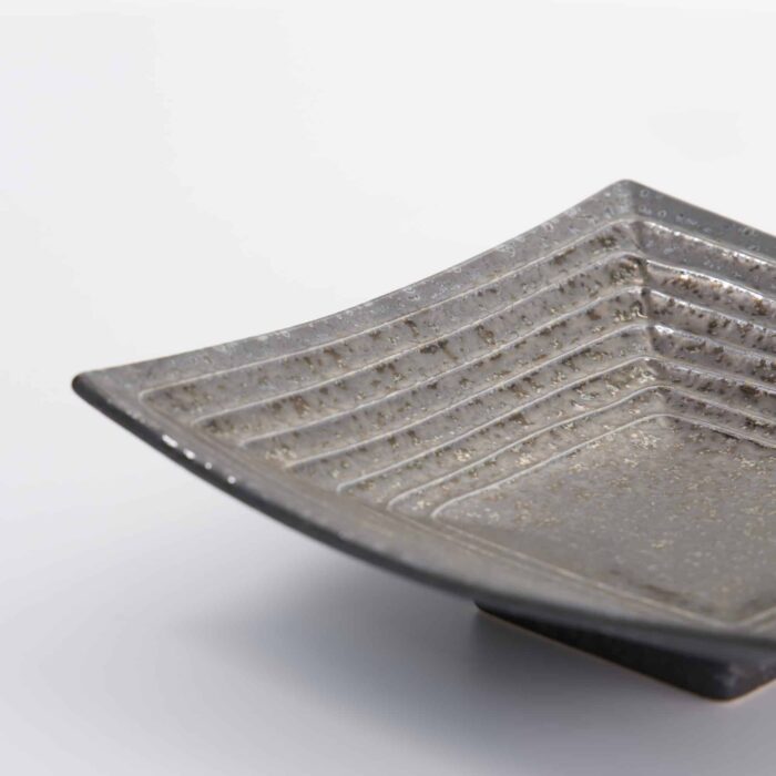 Tokyo Design Studio - Mino Craft - Quadratischer Teller - 18,5x18,8x4,4 cm - Grau – Bild 4