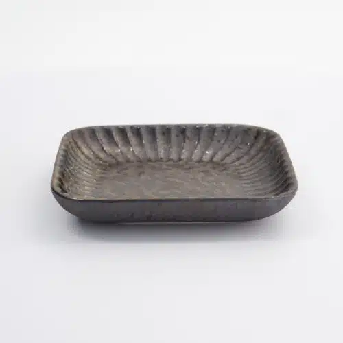 Tokyo Design Studio - Mino Craft - Square Plate - 16x16x2.5cm - Grey